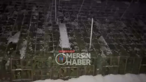 Mersin Aydıncık'ta Dolu Yağışı Tarımı Vurdu