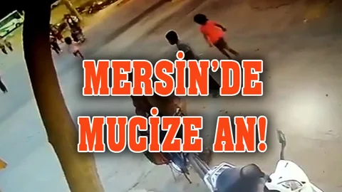 Mersin'de Mucize An! Hızla Yola Koşan Çocuk
