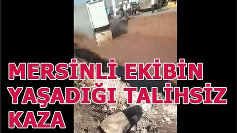 Mersinli Ekip, Hatay Dörtyol'da Talihsiz Bir Kaza Yaşadı