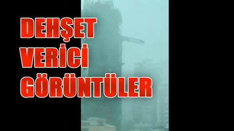 Dehşet Görüntüler, Bugün Çekildi. Yıkıma Sebep Olan Rüzgar 200 ila 280 KM Hıza Ulaşıyor