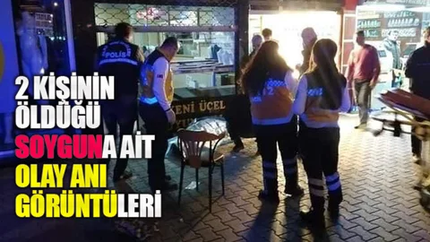 Mersin Hastane Caddesindeki Kuyumcuda Yaşanan 2 Kişinin Hayatını Kaybettiği Soygun Anı