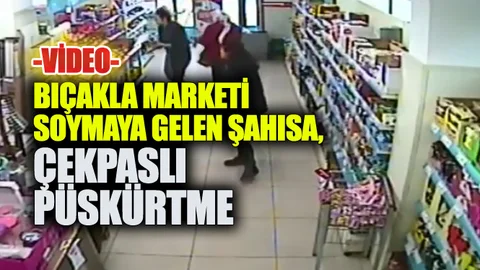 Bıçaklı Soyguncuya, Çekpaslı Kadın Müşteri Müdehalesi