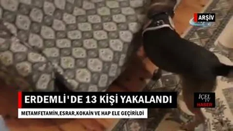 Erdemli'de Uyuşturucu Operasyonları