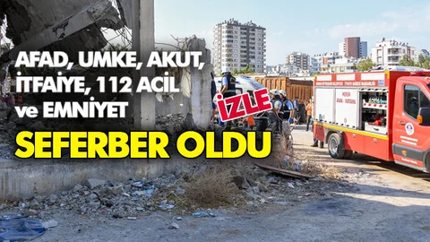 AFAD, UMKE, AKUT, İtfaiye, 112 Acil ve Emniyet Güçleri Seferber Oldu! Mersin'deki Deprem Tatbikatı Gerçeğini Aratmadı