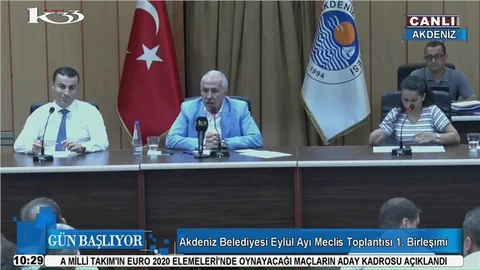 Akdeniz Belediyesi Meclis Toplantısında Gergin Anlar ı CANLI YAYIN