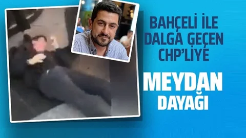 Bahçeli İle Dalga Geçen CHP'liye Dayak