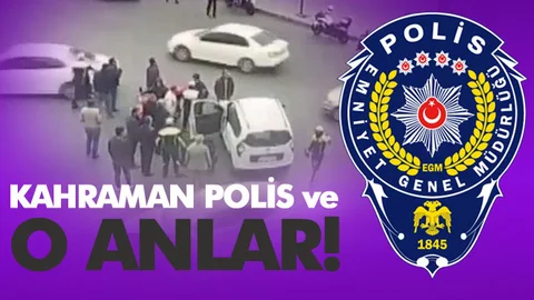 Kahraman Polis, Vatandaşın Hayatını Kurtardığı Anlar! İşte O Görüntüler
