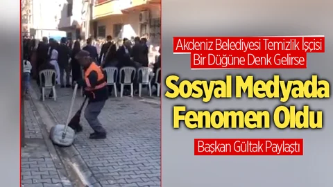 Halay Çekerek Temizlik Yapan Belediye İşçisi Fenomen Oldu