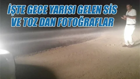 Akşam Saatlerinde Gelen Toz Bulutundan Video Kaydı