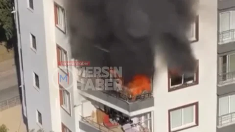 Mersin'de Apartman Yangını: Daire Kullanılamaz Hale Geldi