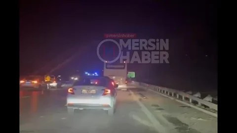 Erdemli'de Ters Dönme Kazası
