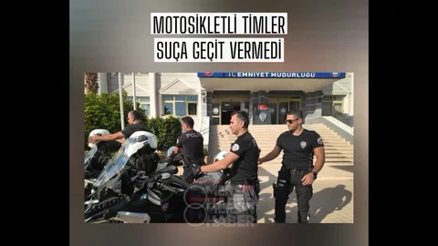 Mersin'de Motosikletli Polis Denetimleri