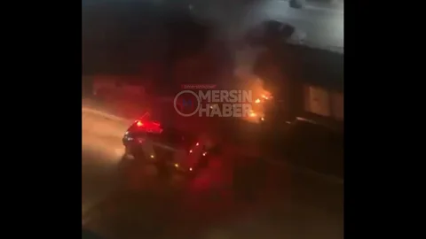 Mersin Mezitli'de Trafo Yangını
