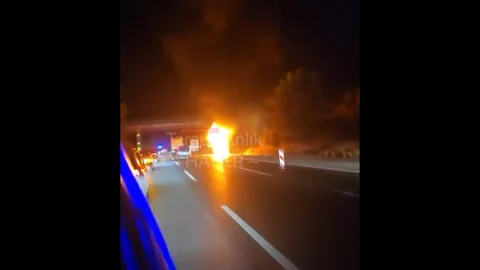 Mersin Tarsus'ta Otomobil Yangını