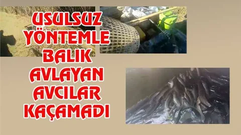 Mersin'de Usulsuz Yöntemle Balık Avlayanlar Yakalandı