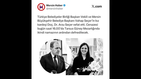 Mersin'de Acı Bir Vefat