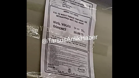 Tarsus'ta Minibüs Ücretlerine Zam Yapıldı