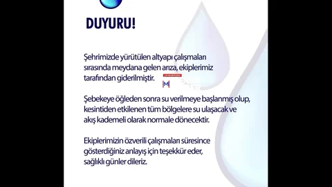 Mersin'de Su Kesintisi Sonunda Giderildi