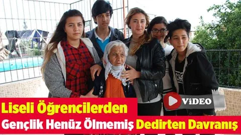 Liseli öğrencilerden örnek davranış