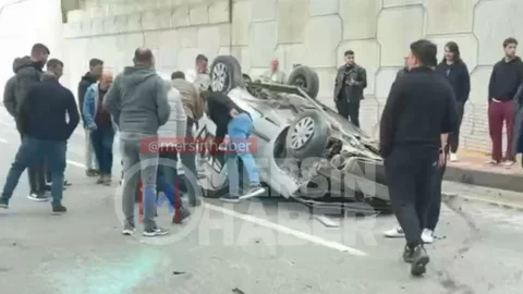 Kocahasanlı'da Ters Dönüş Yapan Araç Kazası