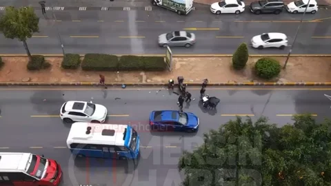 Mersin'de Motosiklet Kazası Sonrası Yaralı Kadın Hastaneye Kaldırıldı