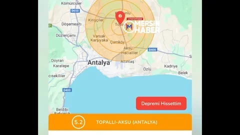 Antalya'da 5.2 Büyüklüğünde Deprem Oldu