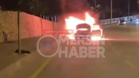 Mersin'de Araç Yangını: Kullanılamaz Hale Geldi