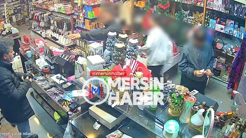 Mersin'de Hırsızlık Anı Güvenlik Kamerasında Görüntülendi