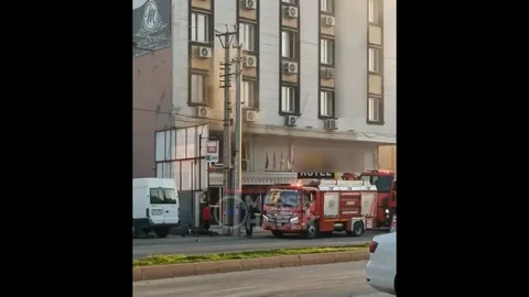 Mersin'de Otel Mutfağında Yangın Çıktı