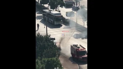 Mersin'de Seyir Halindeki Araç Yangın Çıkardı