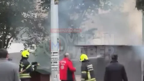 Mezitli Viranşehir'de Kulübede Yangın Çıktı