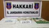 Hakkari'de Jandarmadan Uyuşturucu Operasyonu