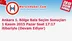 Ankara 1. Bölge Bala Seçim Sonuçları 1 Kasım 2015 Pazar Saat 17:17 itibariyle (Devam Ediyor)