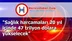 "Sağlık harcamaları 20 yıl içinde 47 trilyon dolara yükselecek"