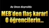 MEB'den flaş karar! Terör Mağduru Öğrencilerin Devamsızlıkları Siliniyor