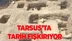 Tarsus'ta inşaat kazısında tarih yapılar ortaya çıktı