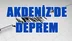 Akdeniz'de Deprem, Akdeniz Depremi 3.8