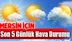Mersin İçin 5 Günlük Hava Durumu Tahmini