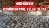 Mersin’de 10 Bin Tavuk Telef Oldu