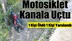 Tarsus’ta motosiklet kanala uçtu: 1 ölü 1 yaralı