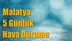 Malatya Hava Durumu (5 Günlük)