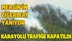 Mersin Silifke'de Orman Yangını Karayolunu Trafiğe Yolunu Kapattı