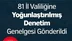 81 İl Valiliğine Yoğunlaştırılmış Denetim Genelgesi Gönderildi