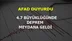 Akdeniz Açıklarında 4.7 Büyüklüğünde Deprem!