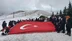 Samsun Atakum'daki Özel Eğitim Öğrencileri Akdağ Zirvesinde Türk Bayrağı Açtı