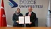 Düzce Üniversitesi ile Milli Eğitim Müdürlüğü arasında eğitim işbirliği protokolü imzalandı.