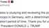 ABD Başkanı Trump, Almanya'daki asker sayısını azaltma planlarını açıkladı.