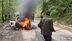 Artvin Borçka'da Seyir Halindeki Otomobil Yangın Çıkardı, 3 Kişi Kurtuldu