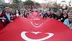 Elazığ Merkez'de 100 Metrelik Türk Bayrağıyla Fener Alayı Yapıldı