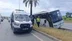 Antalya Alanya'da Şehirlerarası Otobüs Refüje Çıktı, 1 Sürücü Yaralı